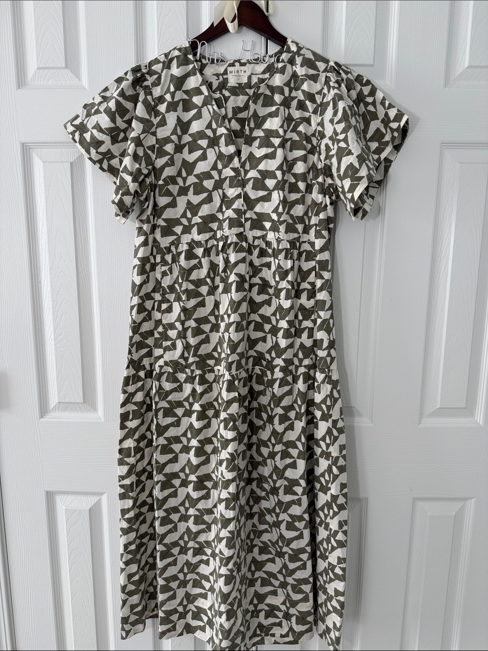 MIRTH Cotton Maxi Dress Women’s Sz M Boho Cottagecore Resort Artisan